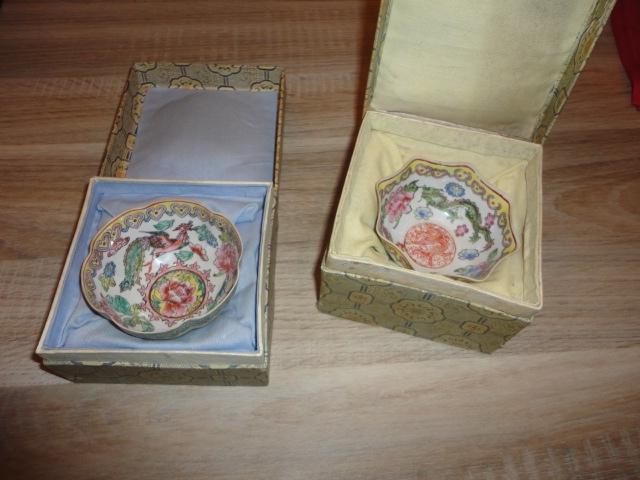 oude Chinese schaaltjes in doos, Ophalen of Verzenden