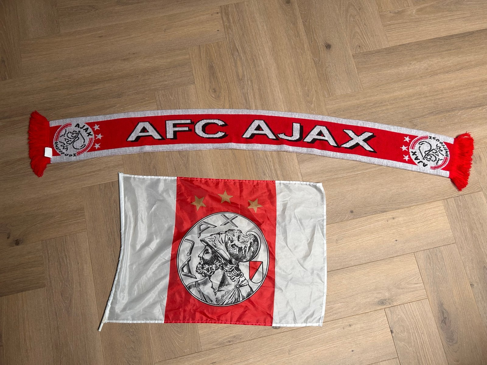Ajax sjaal en vlag, Ophalen of Verzenden