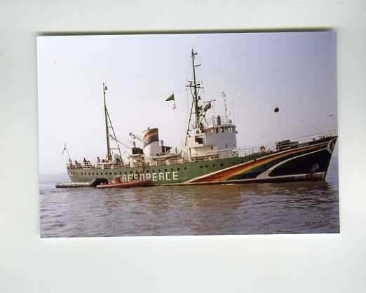 scheepvaart-foto-sirius-greenpeace-ex loodsboot-2x, Ophalen of Verzenden, Zo goed als nieuw, Motorboot, Boek of Tijdschrift