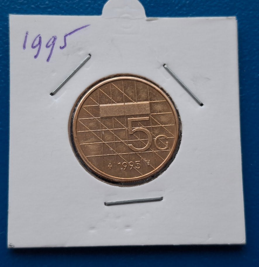 5 gulden 1995 - Beatrix UNC, Verzenden, Koningin Beatrix, 5 gulden, Losse munt