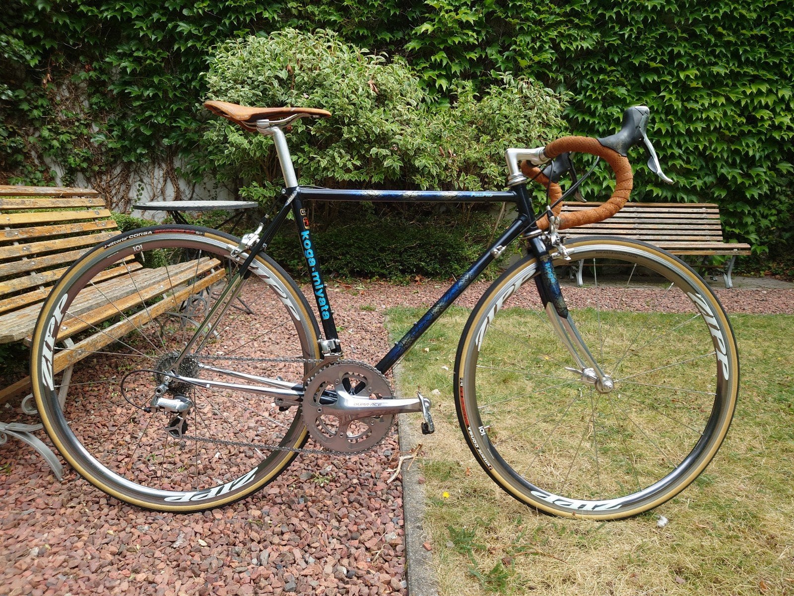 Zgan Koga Miyata FullPro - voll. Dura-Ace 7800, Fietsen en Brommers, Ophalen, 28 inch, Staal, Velgrem
