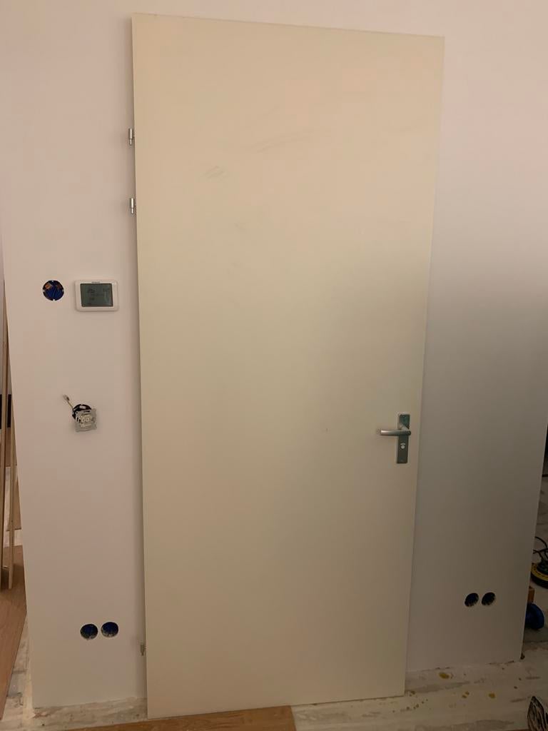 Binnendeur 230x93 met draaislot, Doe-het-zelf en Verbouw, Deuren en Horren, Gebruikt, 80 tot 100 cm, 215 cm of meer, Binnendeur