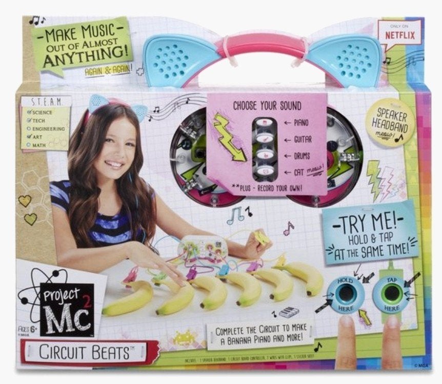 Project Mc2 Circuit Beats Muziekset met Hoofdband, Ophalen of Verzenden, Gebruikt, Elektronica, Met geluid
