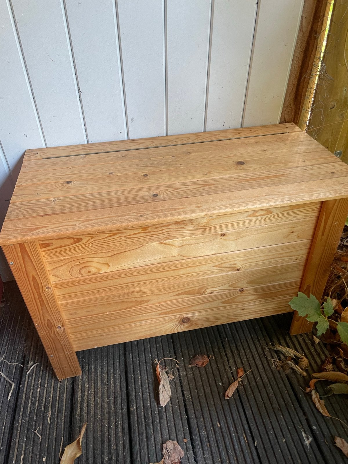 Handige opbergbak van mooi grenenhout 70x35 cm, Ophalen, Gebruikt, 50 tot 100 cm, Grenenhout