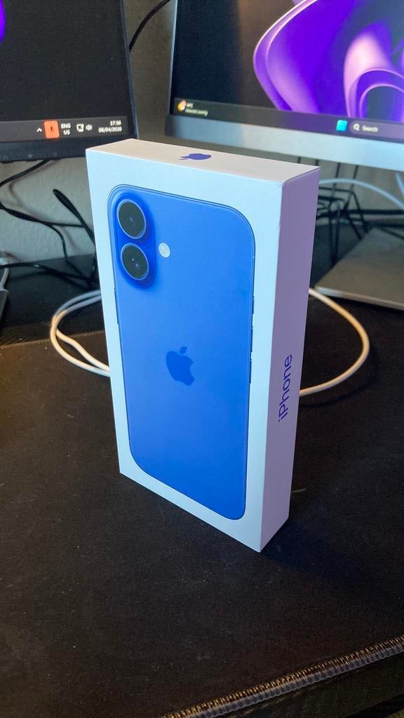Iphone 16 Alleen doos!, Ophalen of Verzenden, Zo goed als nieuw, Blauw, 128 GB