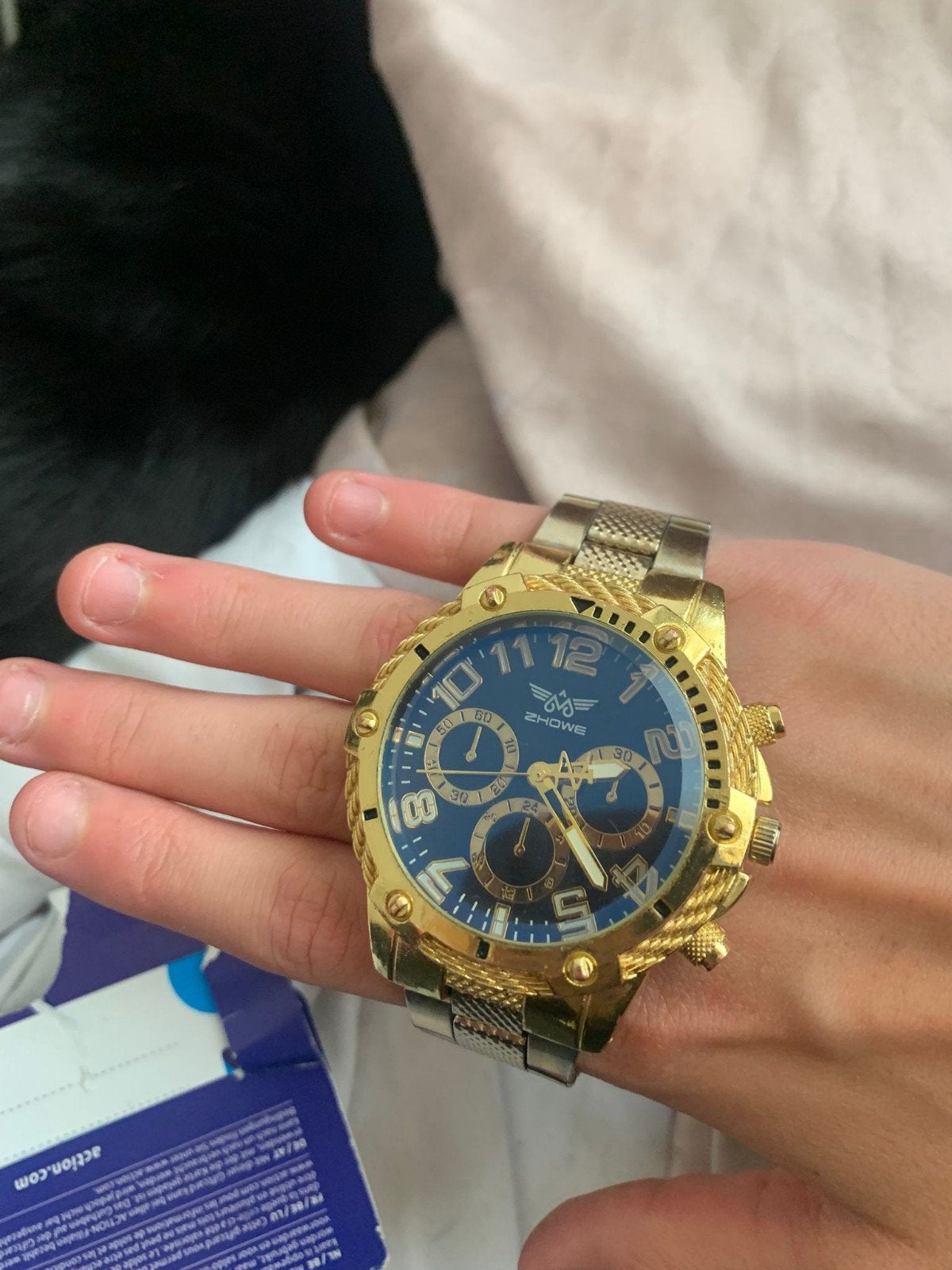 ZHOME HORLOGE moet weg, Staal, Staal, Polshorloge, Zo goed als nieuw