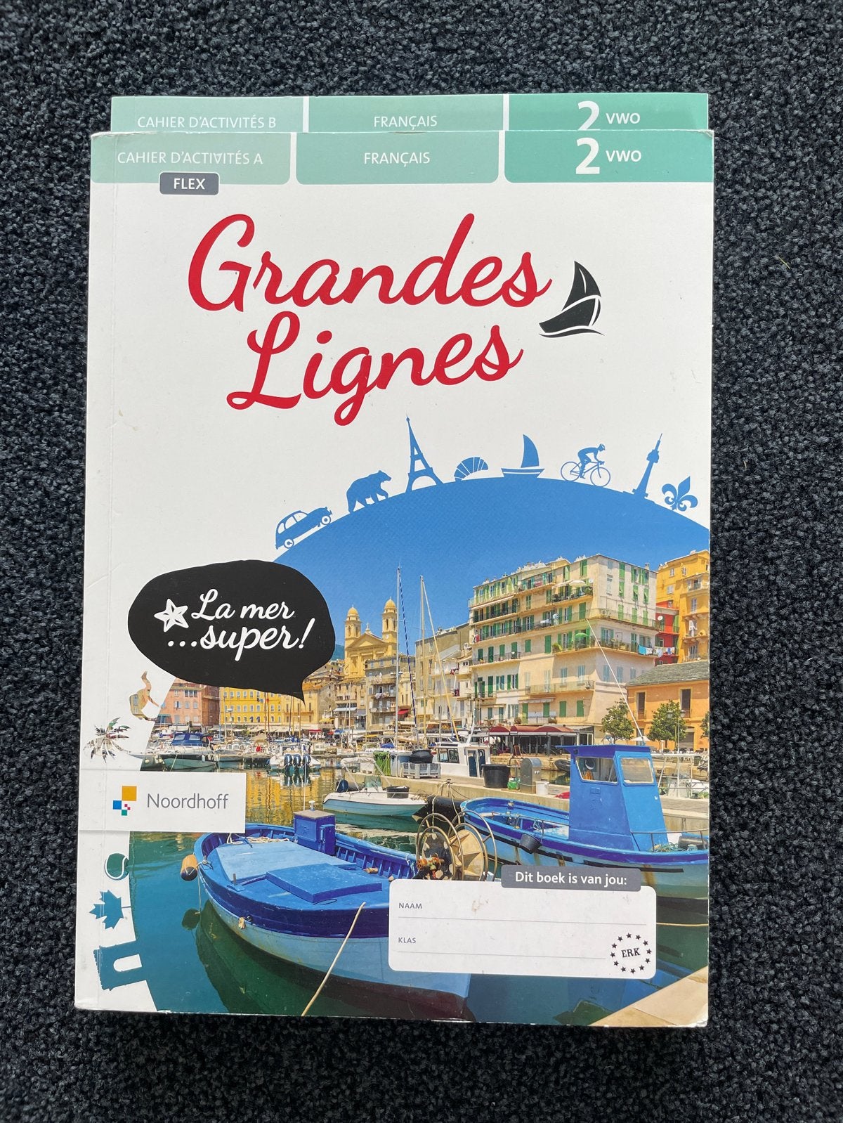 Grandes Lignes Frans werkboek 2 VWO (Noordhoff), Ophalen of Verzenden, Zo goed als nieuw, Non-fictie