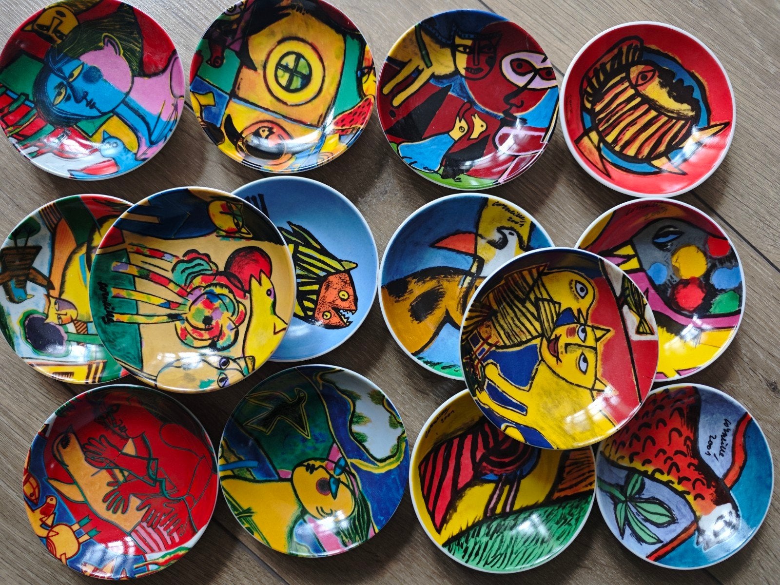 14 schaaltjes van Corneille, de hele serie compleet, Ophalen of Verzenden