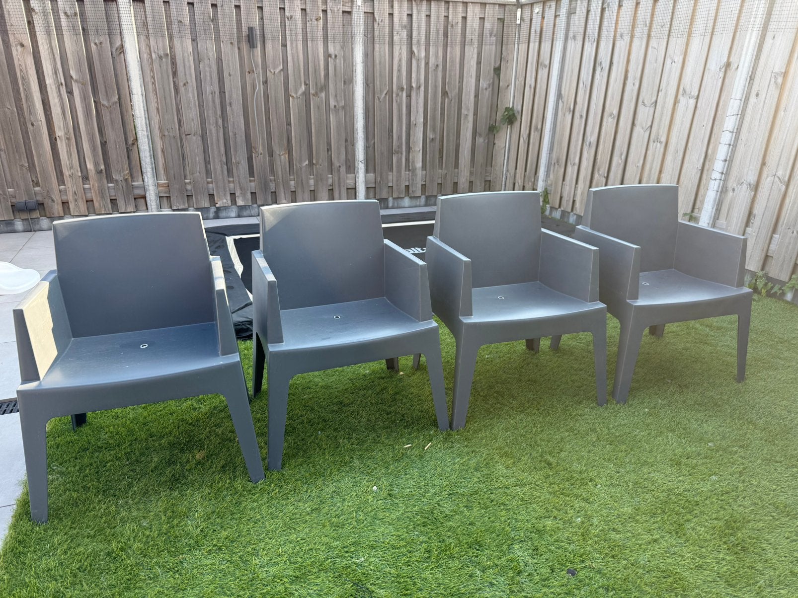 4 siesta tuin stoelen, Ophalen, 4 zitplaatsen, Kunststof, Gebruikt