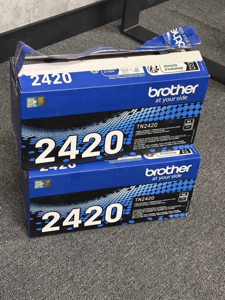 Brother TN2420 Toner Cartridge - Nieuw (2 stuks), Ophalen of Verzenden, Nieuw, Toner