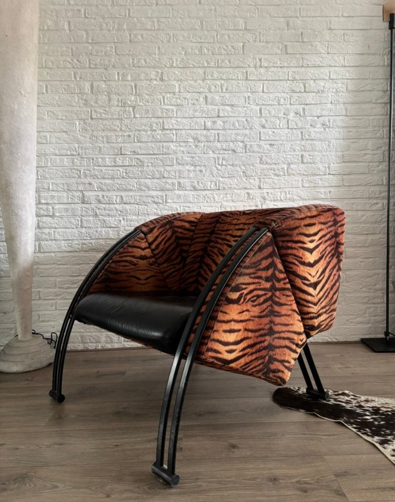 Vintage fauteuil jaren 90, Ophalen, Zo goed als nieuw, 75 tot 100 cm, 50 tot 75 cm