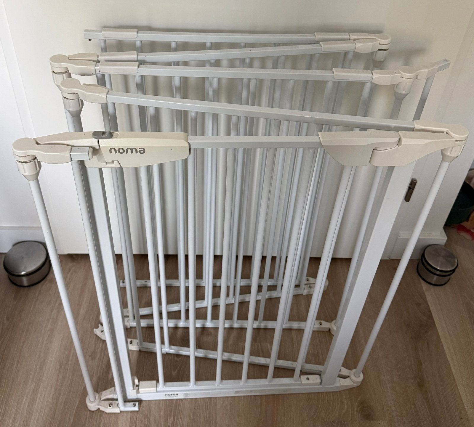Noma metalen 5 panelen veiligheidshek inclusief deur, Kinderen en Baby's, Ophalen, Gebruikt, Metaal of IJzer