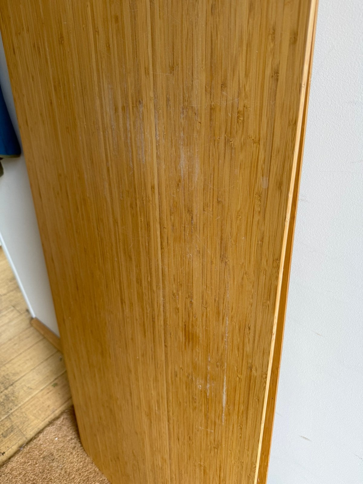 Ikea tafel bamboe 140x65, Ophalen, Overige materialen, Gebruikt, 75 cm of meer
