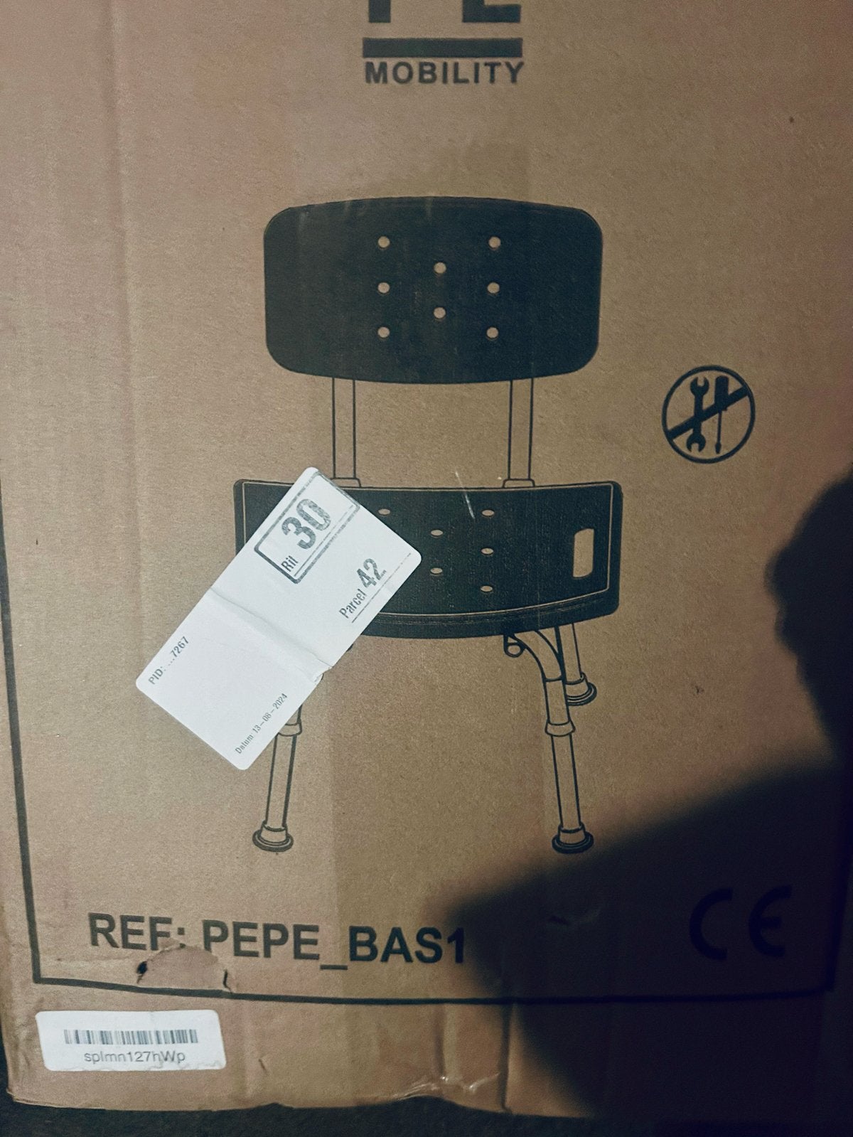 Douchestoel PEPE nieuw in doos, Diversen, Ophalen of Verzenden, Nieuw