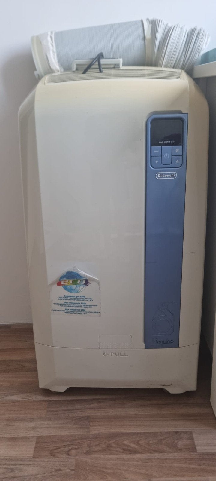 De'Longhi Pinguino Mobiele Airco met Afstandsbediening, Gebruikt, Minder dan 60 m³, 3 snelheden of meer, Ophalen of Verzenden