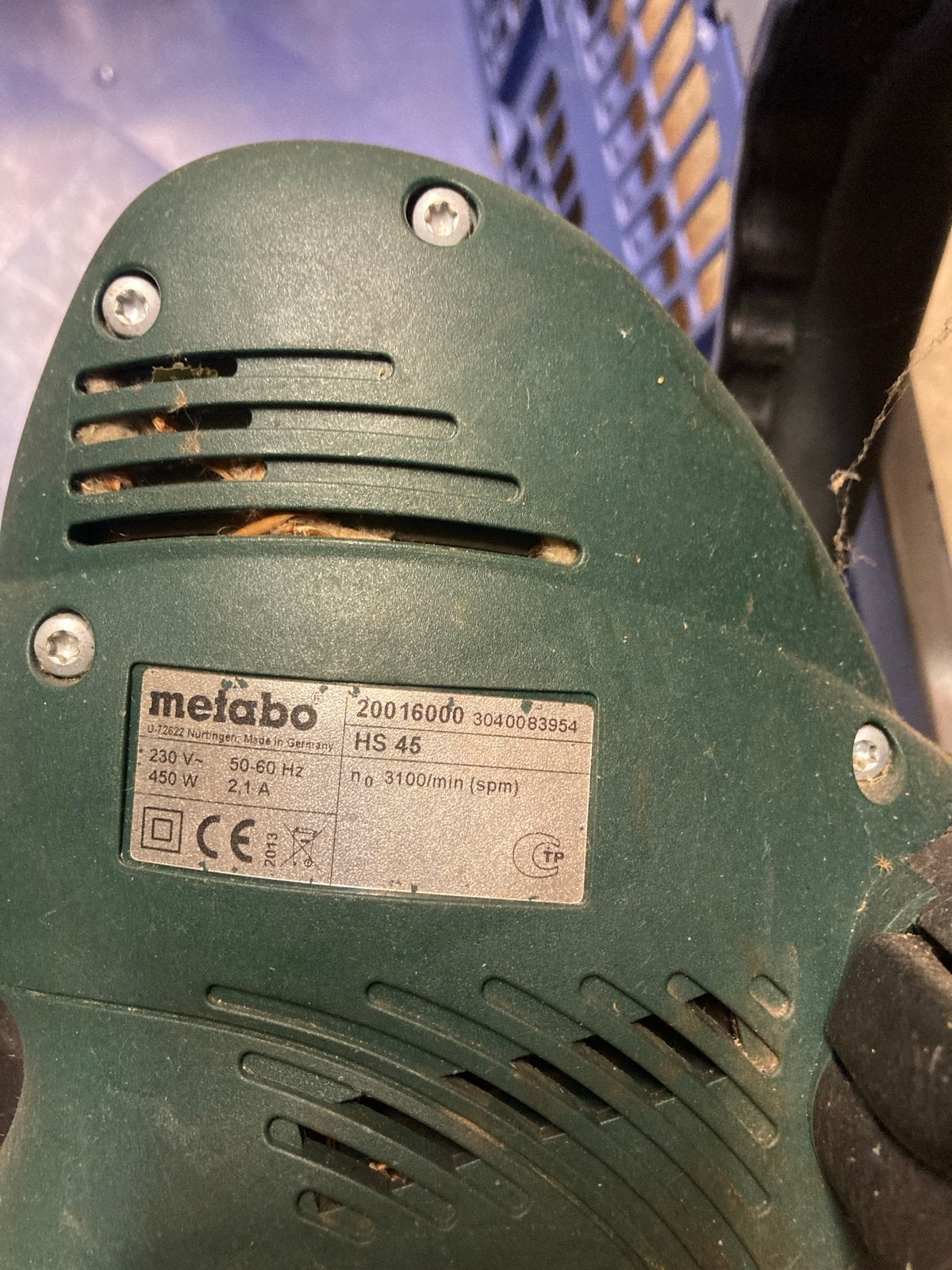Metabo HS 45 elektrische heggenschaar - 450W, Ophalen, Gebruikt, Elektrisch