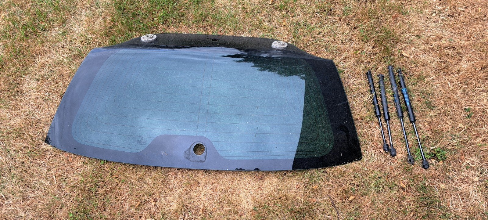 Achterklepruit Peugeot 206 (2002) met scharnieren en dempers, Ophalen, Gebruikt, Peugeot