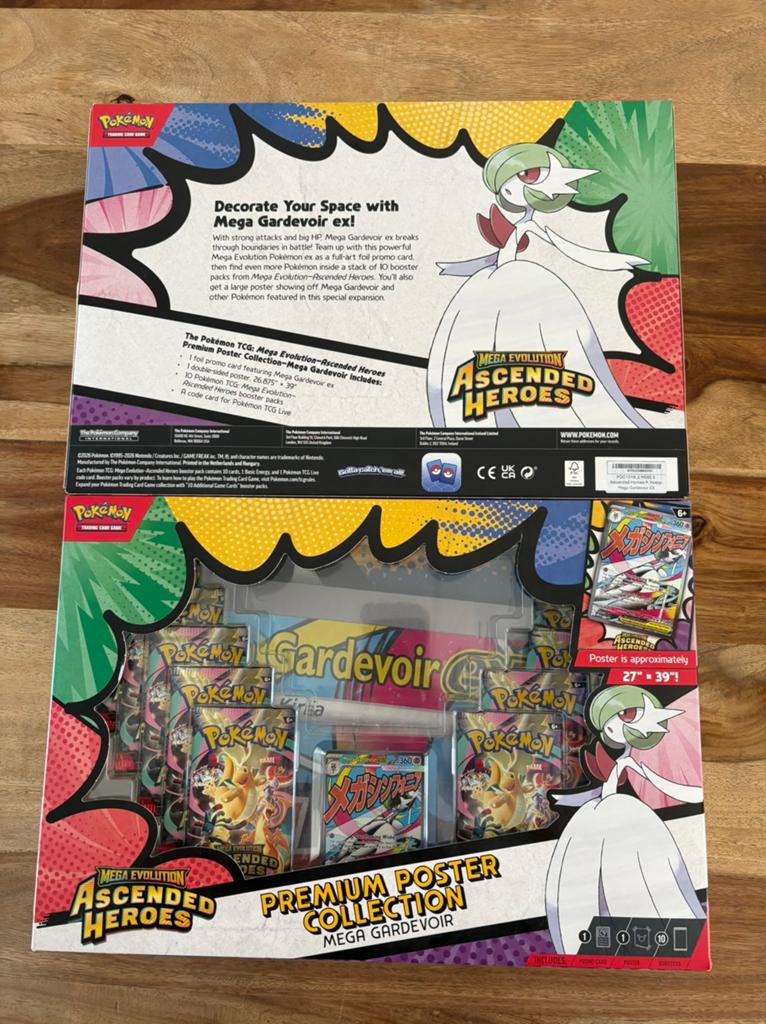Pokémon TCG: Mega Gardevoir ex Premium Poster Collectie, Ophalen, Nieuw, Boosterbox, Foil