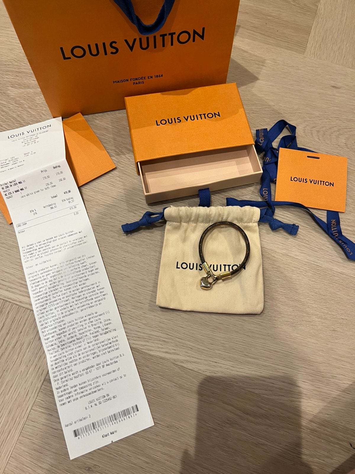 Louis Vuitton armband, Sieraden, Tassen en Uiterlijk, Armbanden, Ophalen of Verzenden, Zo goed als nieuw, Zwart, Leer