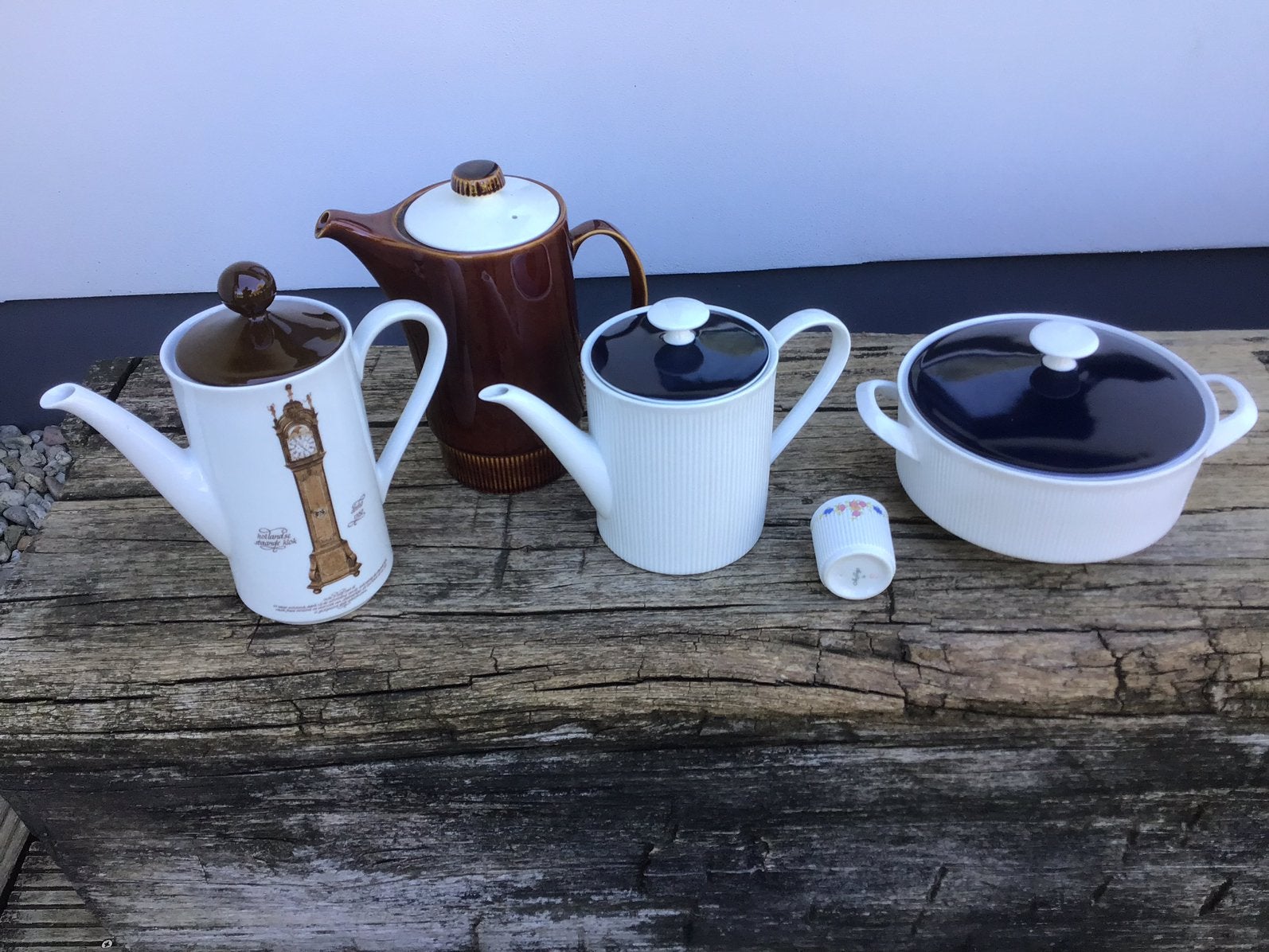 Vintage koffie/theepotten - Arzberg Cannelee - Poole - Klok, Ophalen of Verzenden