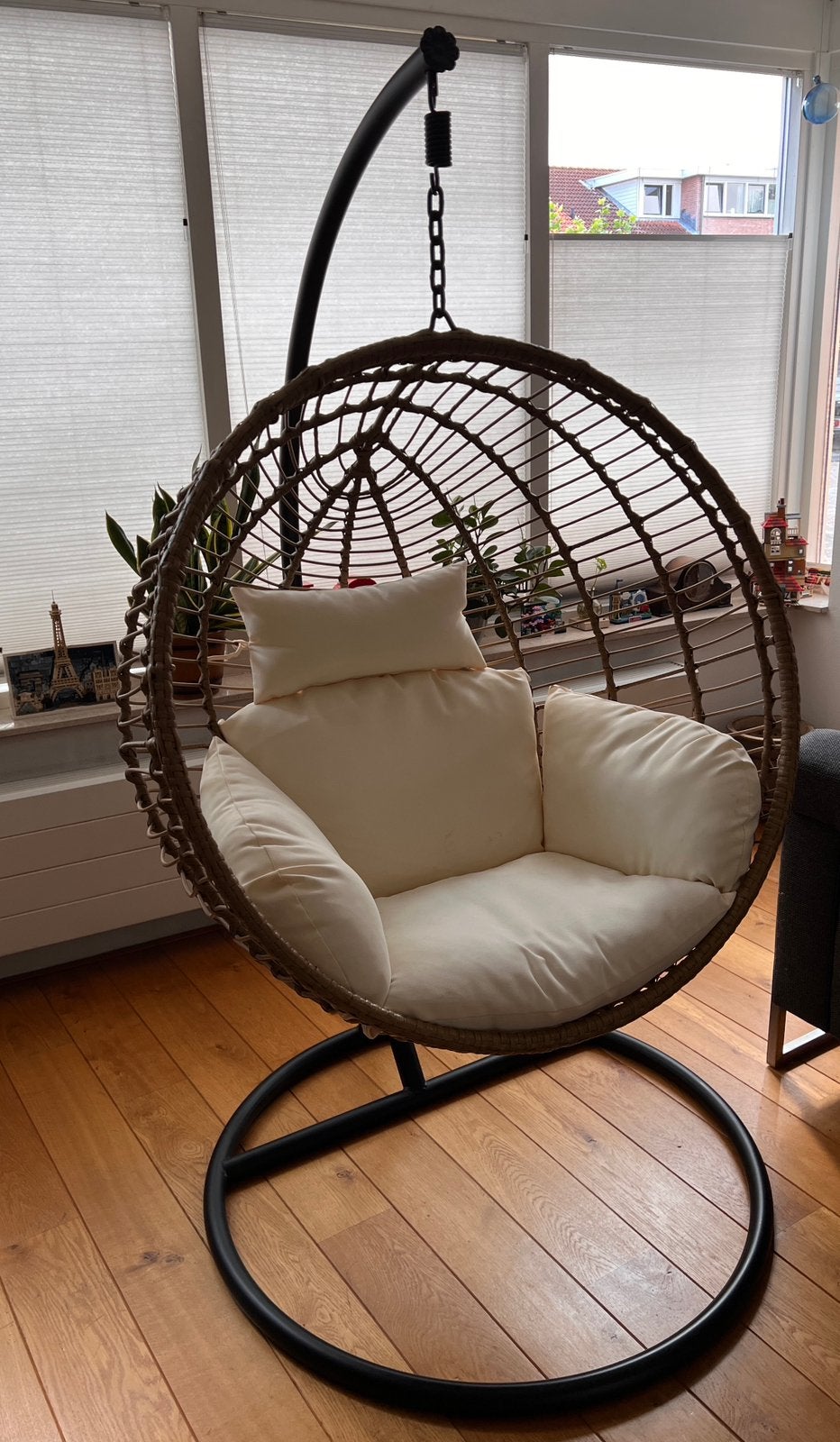 Hangstoel Xenos Cocoon XL - naturel - ø105x186 cm, Ophalen, Overige kleuren, Stof, Zo goed als nieuw