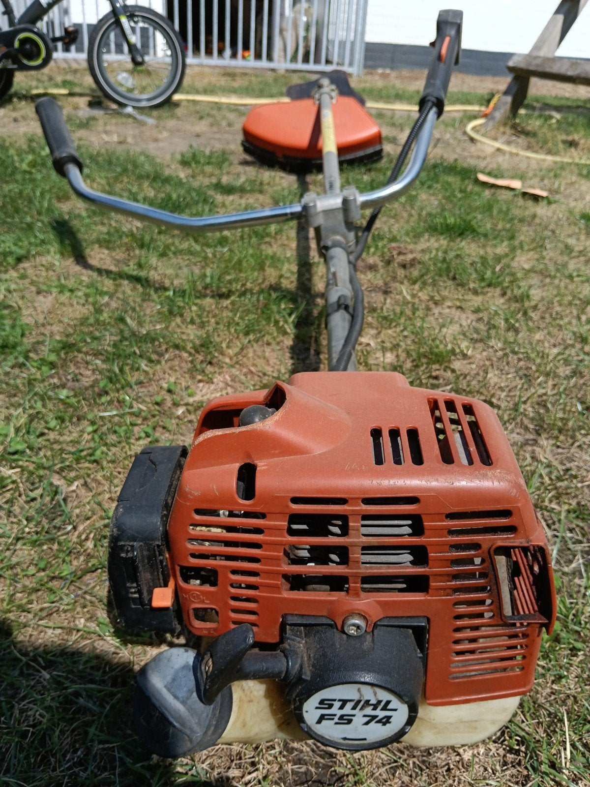 Stihl FS 74 bosmaaier - Startkoord zit vast, Tuin en Terras, Bosmaaiers, Ophalen, Gebruikt, Benzine, Stihl