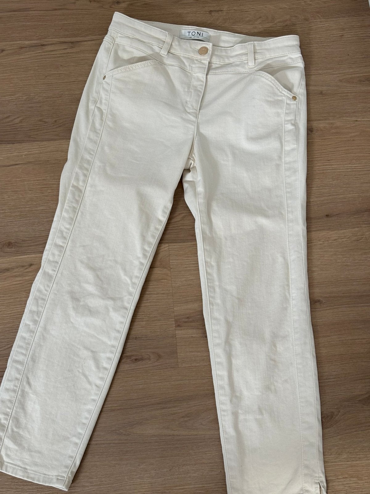 Toni relaxed broek maat 38, Kleding | Dames, Maat 38/40 (M), Verzenden, Wit, Zo goed als nieuw