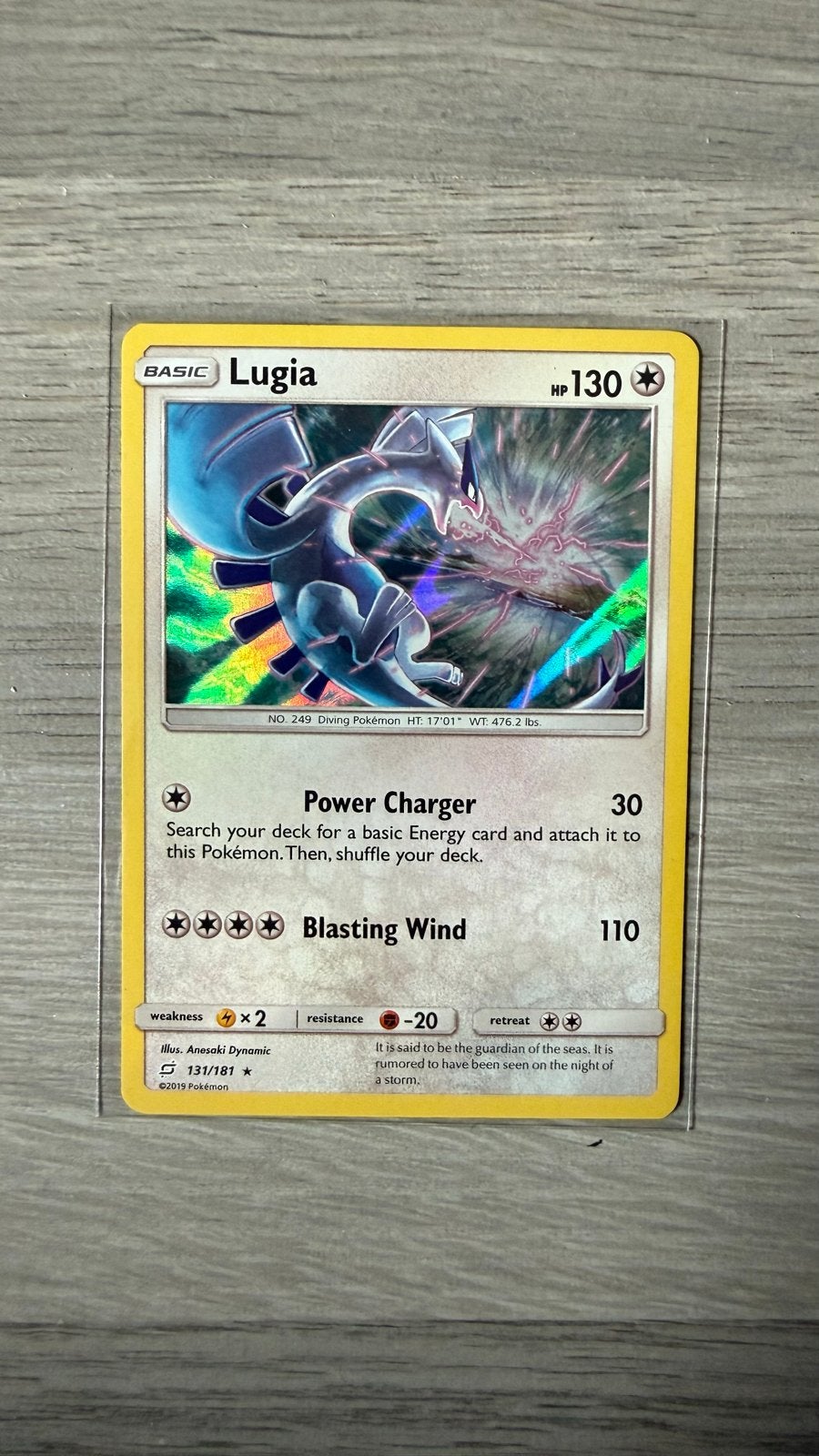 Pokémon Kaart Lugia 131/181 | TEU 131, Ophalen of Verzenden, Zo goed als nieuw, Losse kaart, Foil