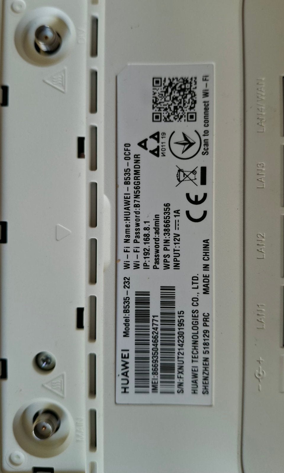 Huawei 4G router., Ophalen of Verzenden, Zo goed als nieuw, Router, Huawei