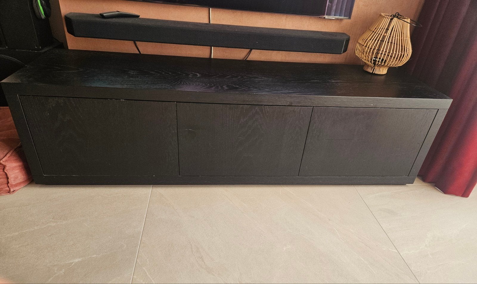 Goossens Barcelona Televisiekast 160cm, Ophalen, Gebruikt, 150 tot 200 cm, Minder dan 100 cm