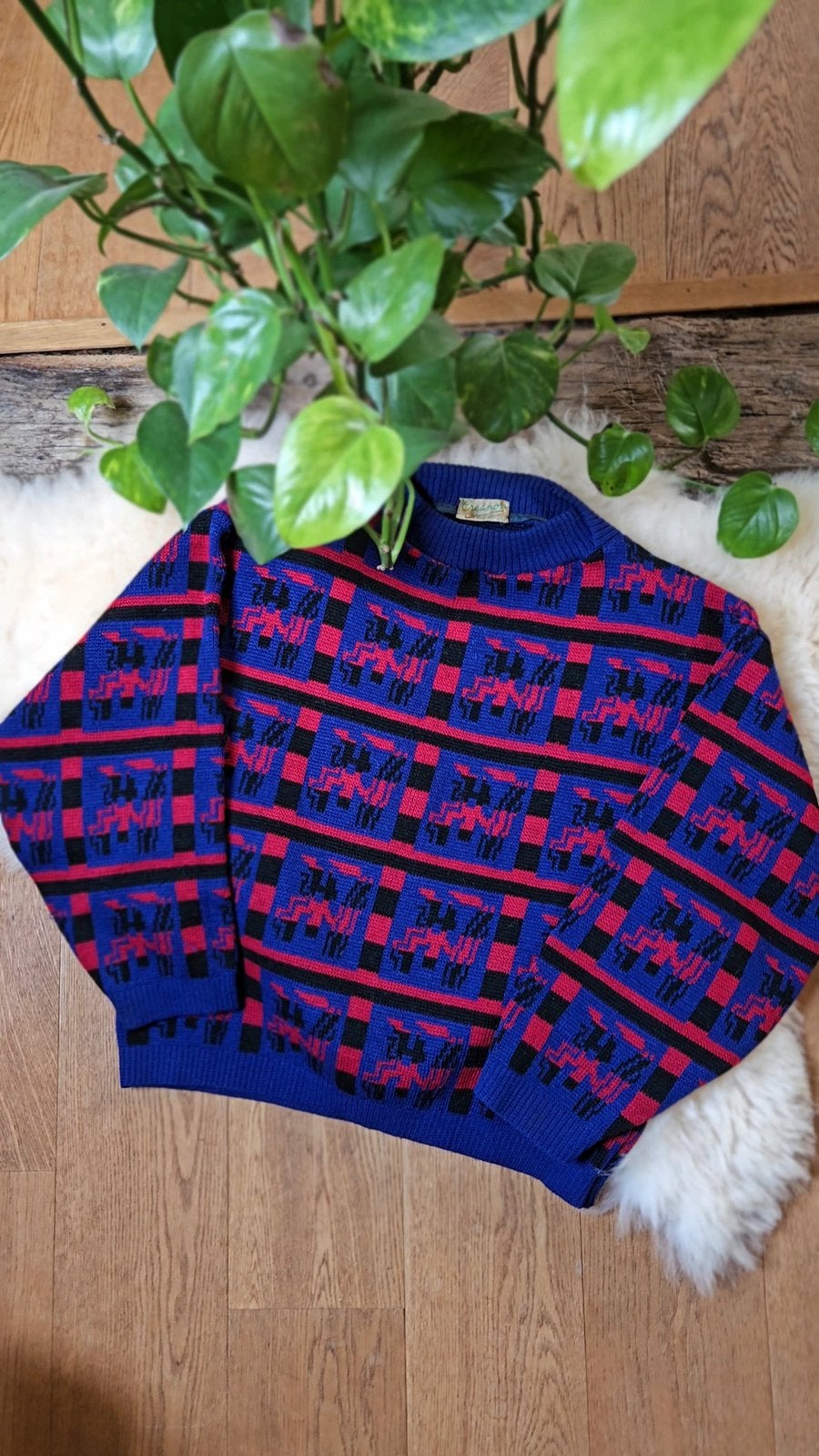 Vintage wollen trui vest, Ophalen of Verzenden, Zo goed als nieuw, Maat 38/40 (M)
