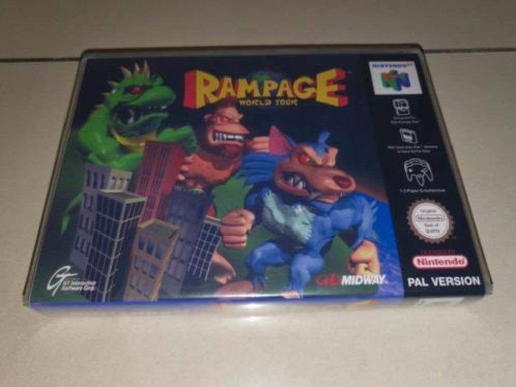 Rampage World Tour N64 Game Case, Spelcomputers en Games, Avontuur en Actie, Verzenden, Zo goed als nieuw, 3 spelers of meer