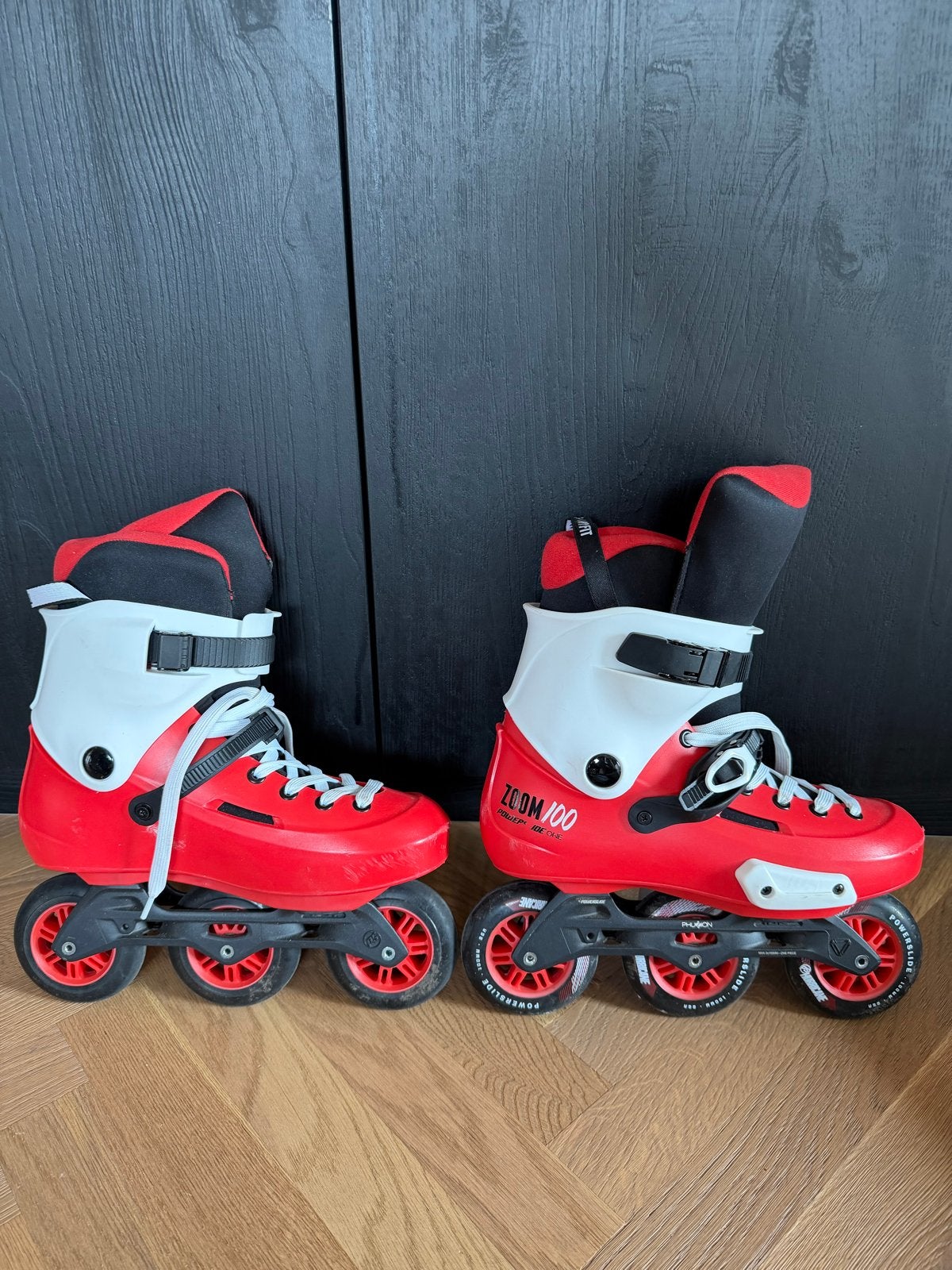 Powerslide Zoom Trinity 100 inline skates (maat 43-44), Heren, Ophalen of Verzenden, Zo goed als nieuw, Inline skates 4 wielen