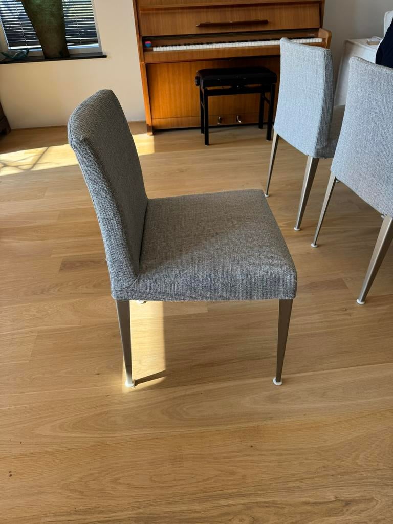 Maxalto stoelen grijs 6x, Ophalen, Zo goed als nieuw