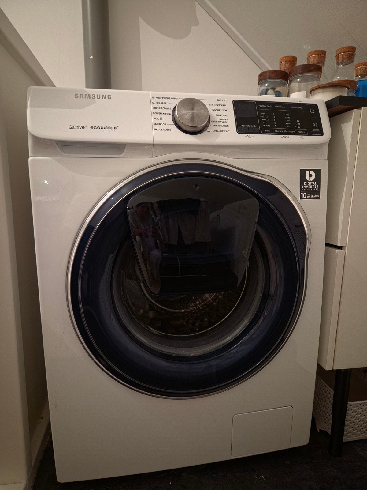 Defecte Samsung WW80M642OPW/EN wasmachine - gaat niet aan, Ophalen of Verzenden, Voorlader, Kort programma, Niet werkend