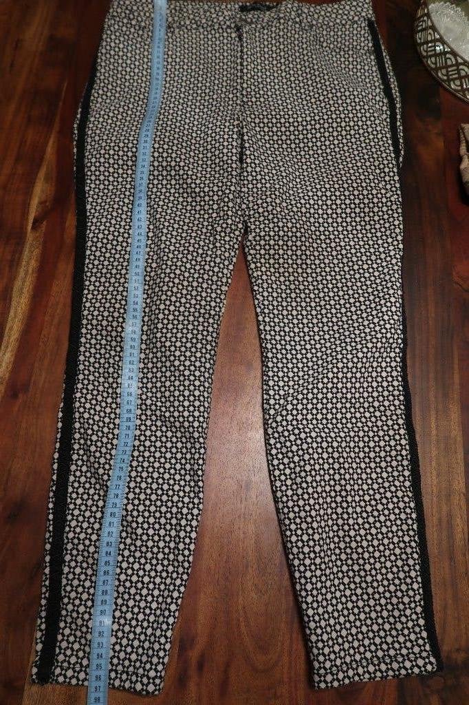 Mila sarve prachtige stretch broek met kanten bies 44, Zwart, Maat 42/44 (L), Mila Sarve, Ophalen of Verzenden