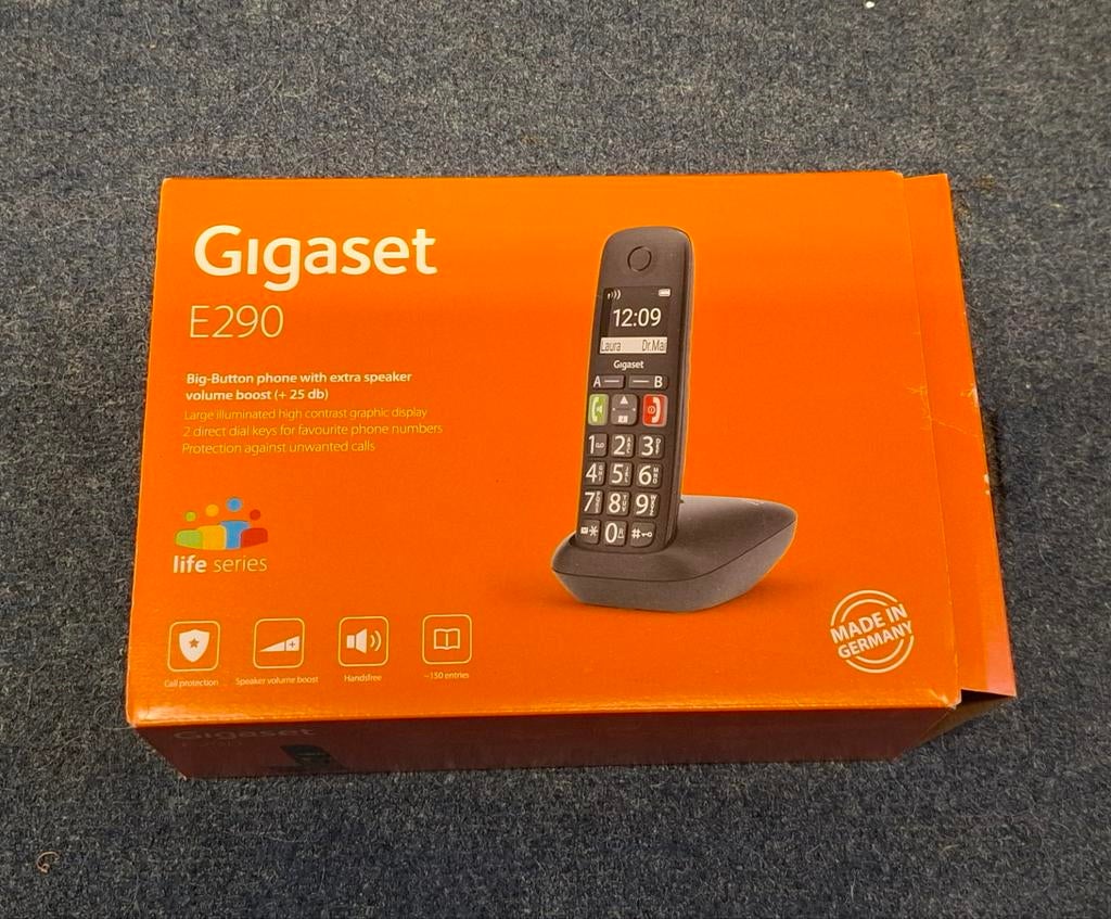 Gigaset E290 vaste telefoon, Telecommunicatie, Vaste telefoons | Handsets en Draadloos, Ophalen of Verzenden
