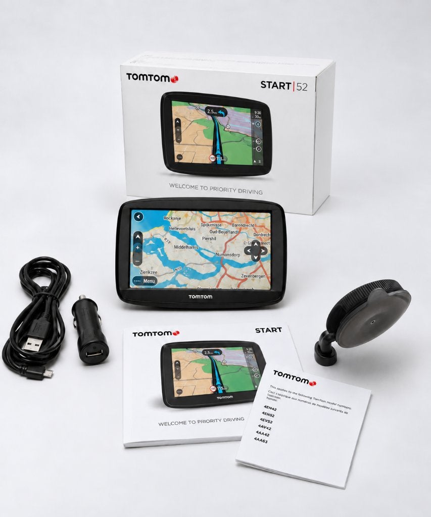 TomTom Start 52 – Zo Goed Als Nieuw – Compleet + Factuur, Ophalen of Verzenden, Zo goed als nieuw