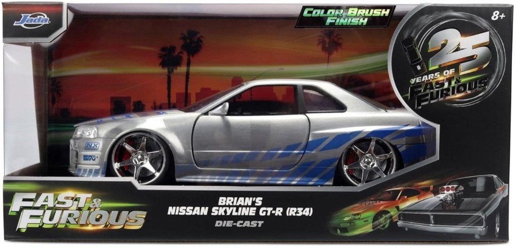 Jada Toys Nissan Skyline GT-R Fast & Furious / 1:24 / NIEUW, Auto, Jada Toys, Nieuw, Ophalen of Verzenden