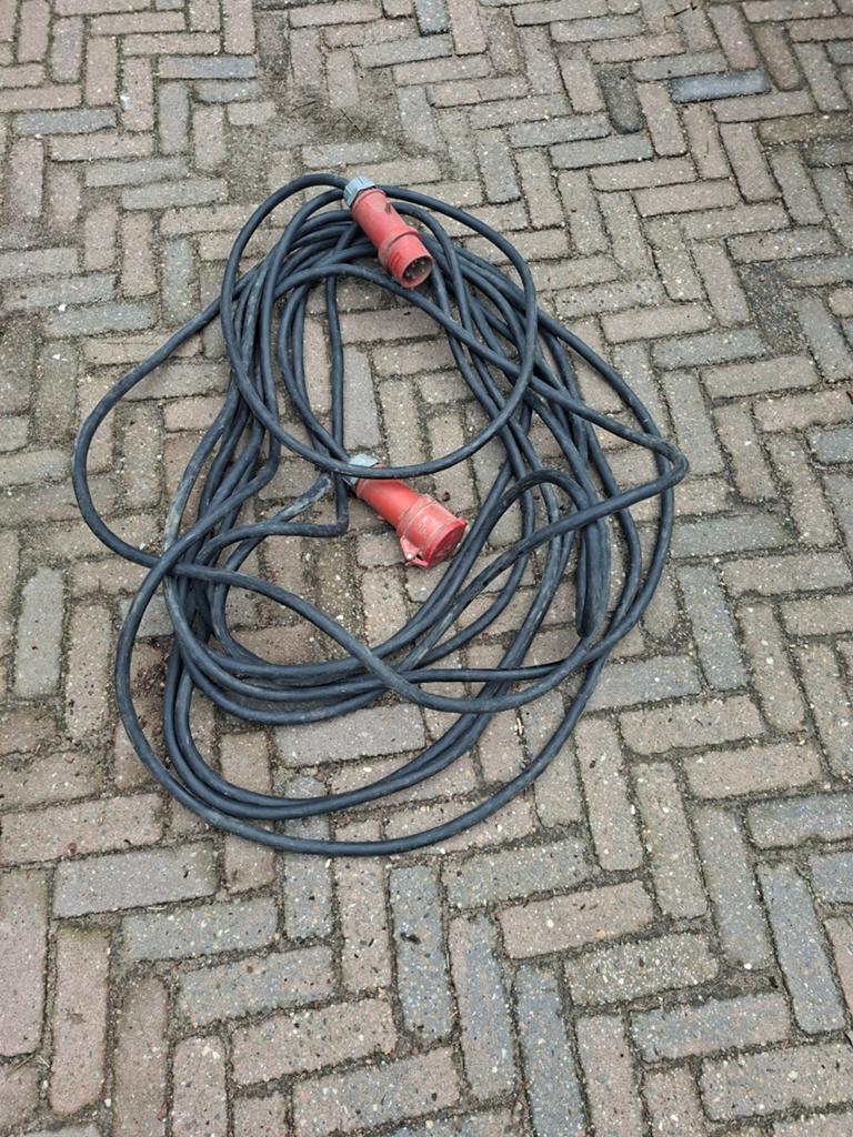 Verlengsnoer krachtstroom 32 A-6H, Doe-het-zelf en Verbouw, Elektra en Kabels, Ophalen of Verzenden, Kabel of Snoer