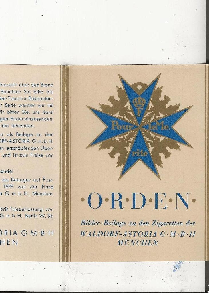 Waldorf Astoria Zigaretten, Ophalen of Verzenden, 1920 tot 1940, Ongelopen, Duitsland