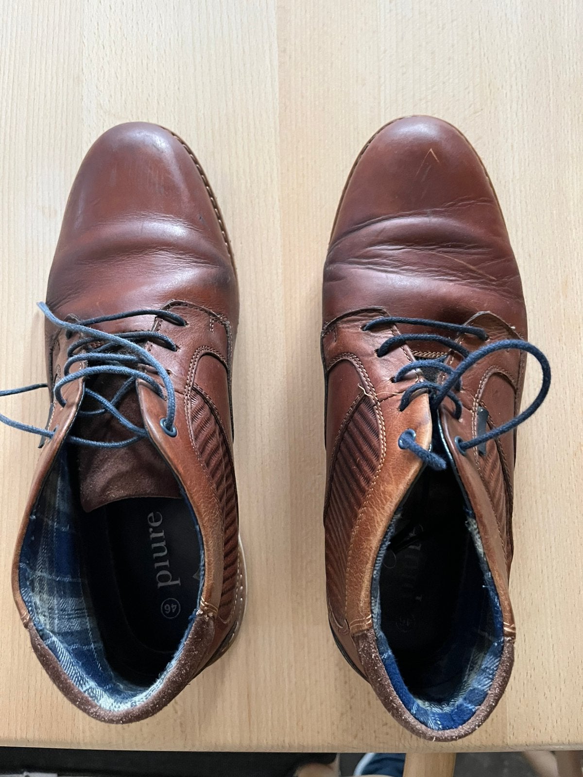 Schoenen, Kleding | Heren, Bruin, Ophalen of Verzenden, Gedragen, Veterschoenen