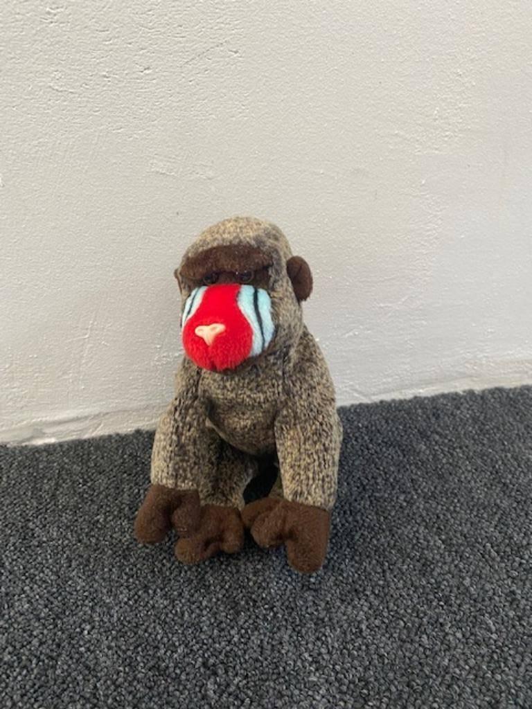 Aap pluche knuffel (zgan), Ophalen of Verzenden, Zo goed als nieuw, Overige typen