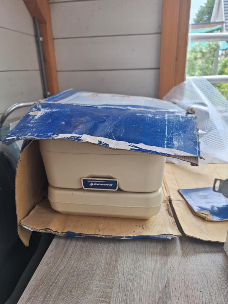 Campingaz draagbaar toilet - Ideaal voor kamperen, Caravans en Kamperen, Ophalen of Verzenden, Gebruikt