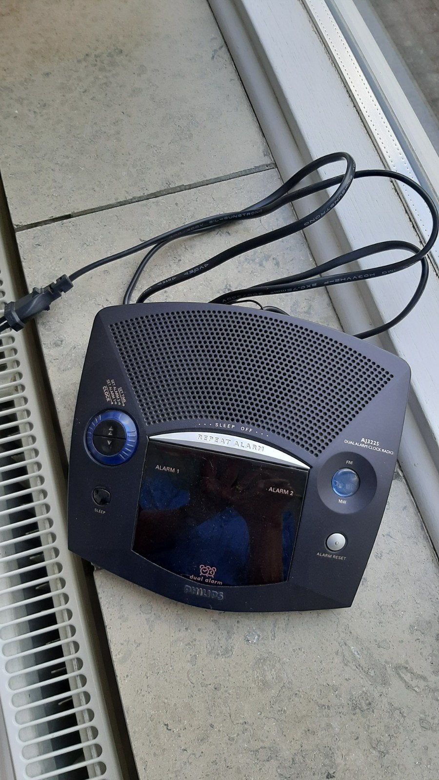 Philips AJ3225 Wekkerradio met dubbel alarm, Audio, Tv en Foto, Ophalen, Gebruikt, Radio