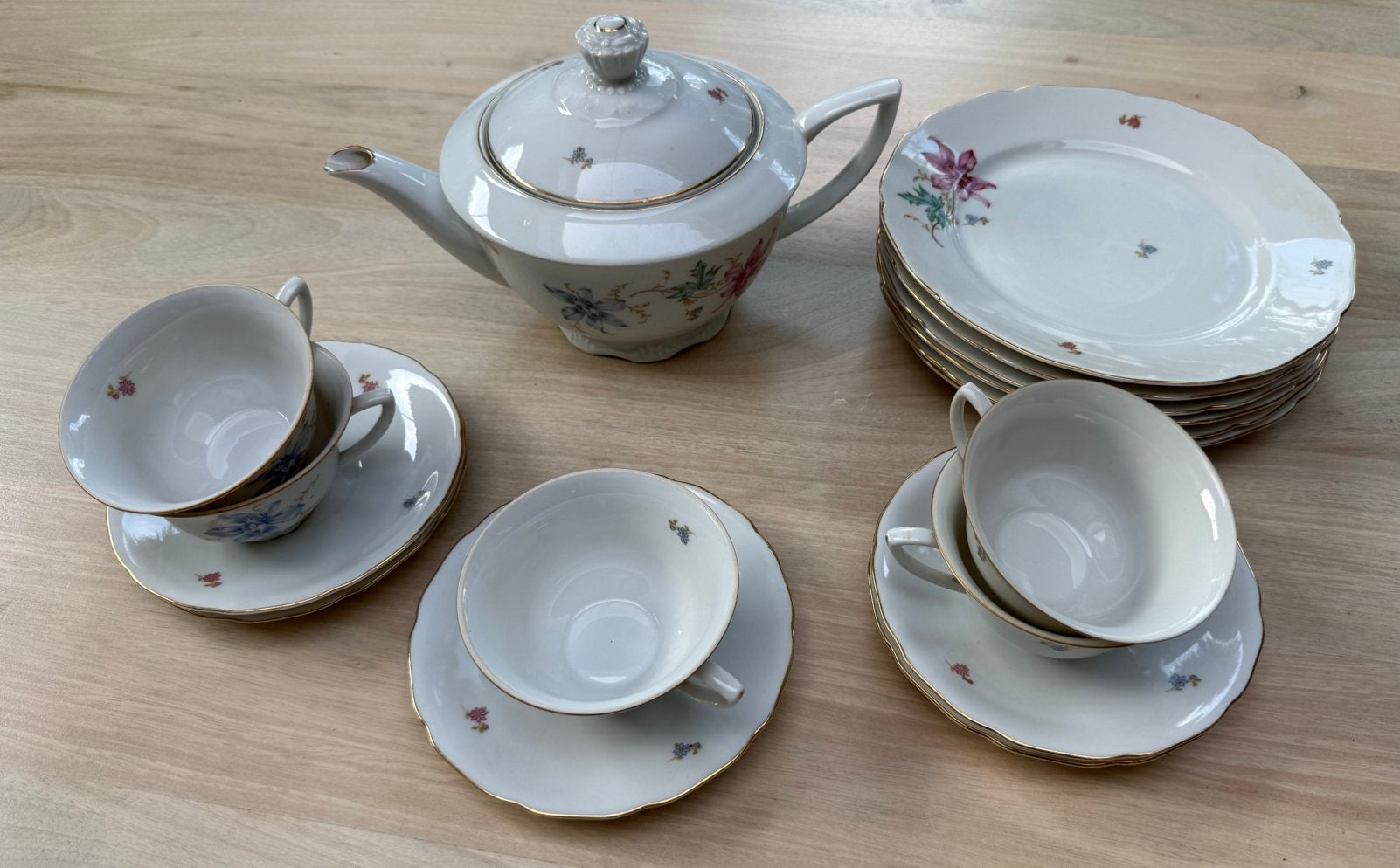 Art Deco theeservies RGK Czechoslovakia , 1928-1938, vintage, Ophalen of Verzenden