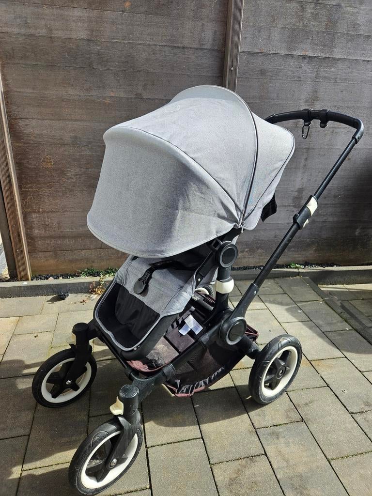 Bugaboo buffalo grijs + zwarte wiegbak, Kinderen en Baby's, Kinderwagens en Combinaties, Gebruikt, Overige merken, Ophalen