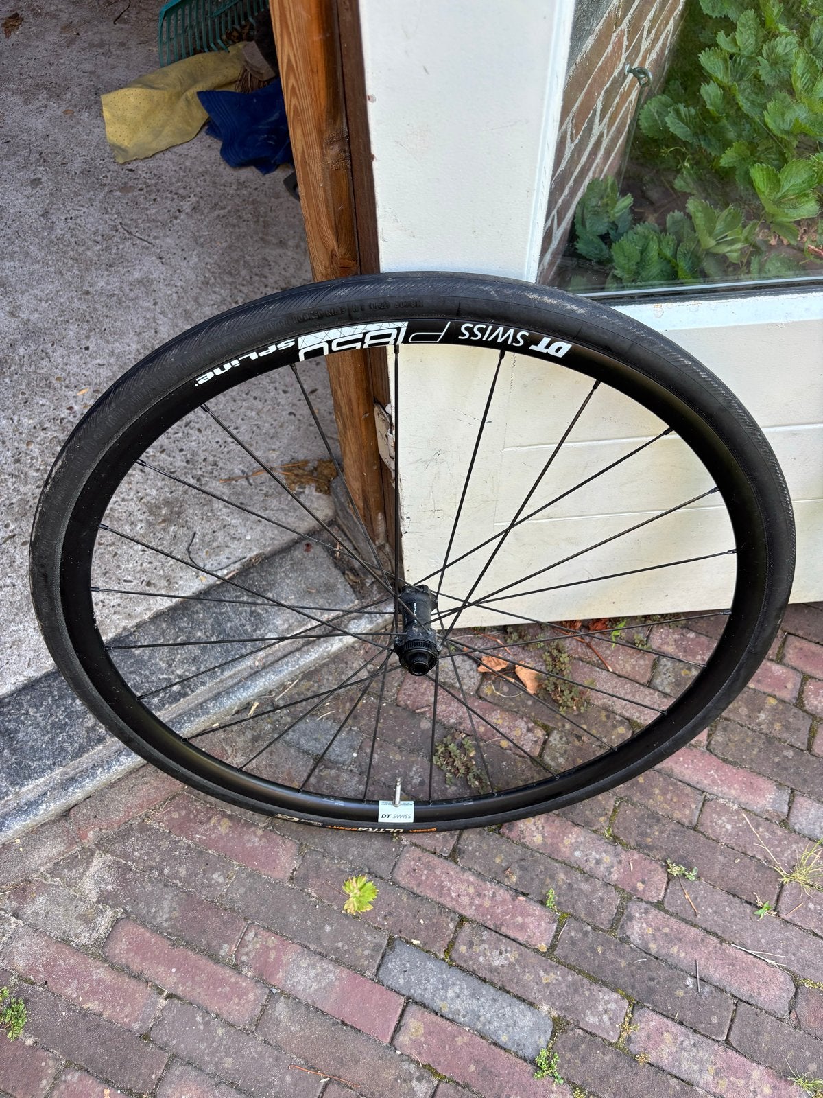 DT Swiss P1850 (voor)Wiel evt met Continental Ultras Band, Fietsen en Brommers, Wiel, Gebruikt, Ophalen of Verzenden, Aluminium