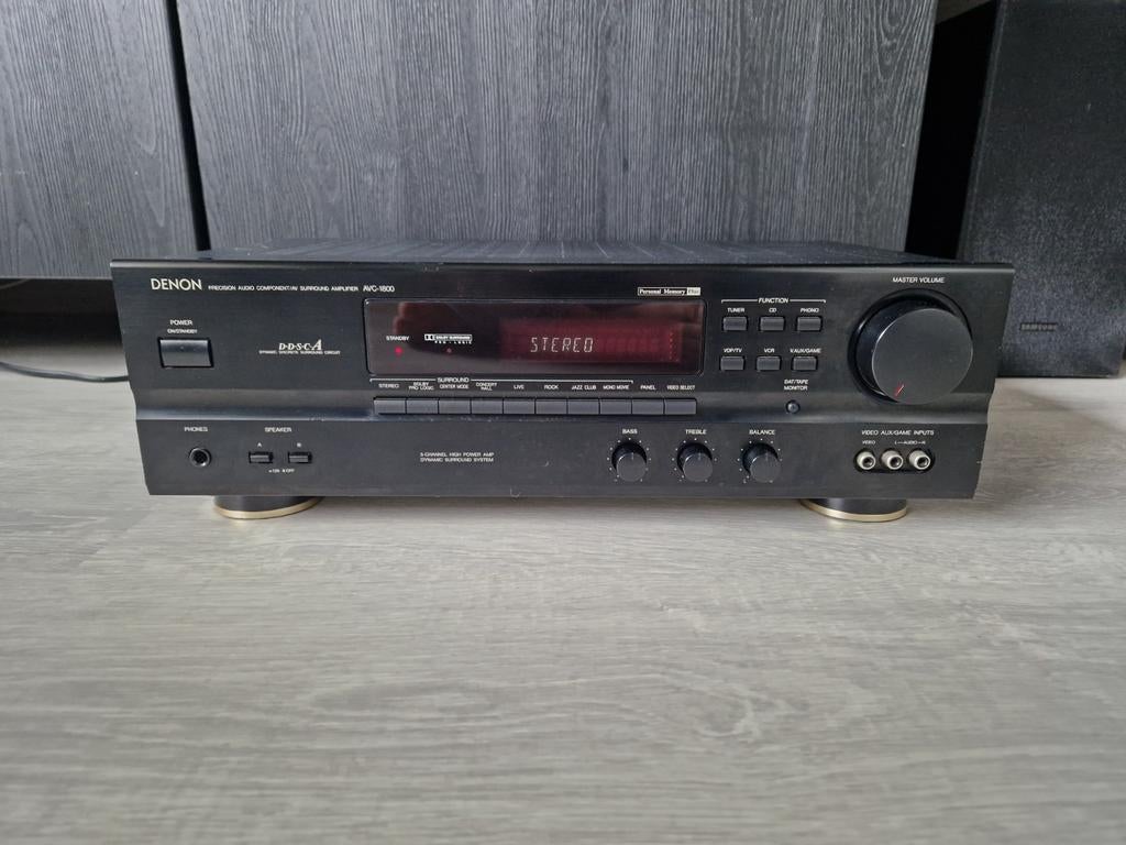 Denon AVC-1800 vintage versterker/amplifier, getest en werkt, Ophalen of Verzenden, Denon