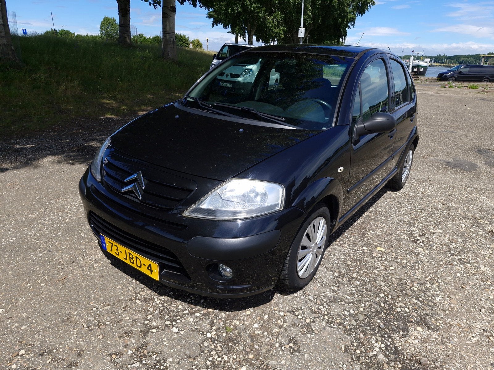 Citroën C3 1.1 I 2009 Zwart, Auto's, Voorwielaandrijving, Stof, 40 €/maand, 920 kg
